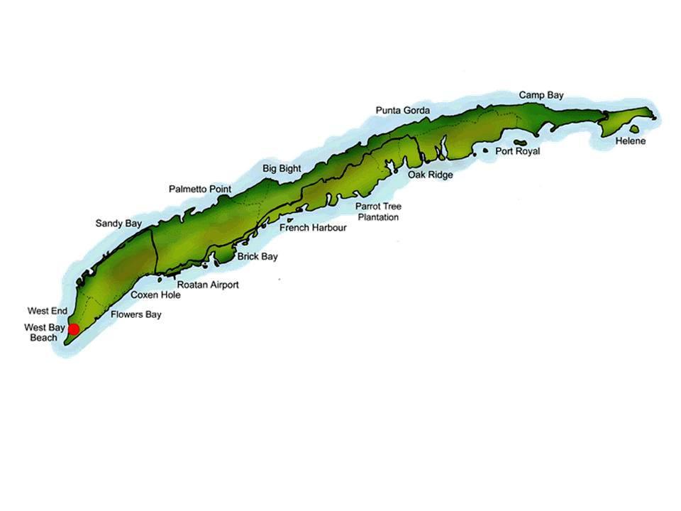 Roatan Map