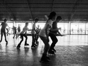 Rollerblading at Sorya Mall Phnom Penh