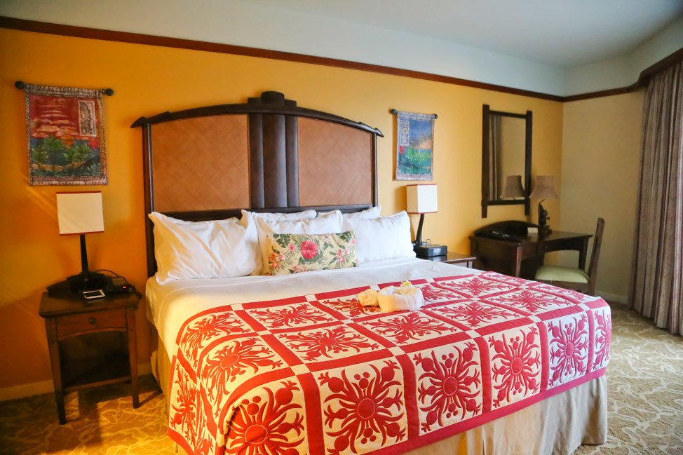 Disney Aulani Resort DVC 1 Bedroom Villa Poolside Gardens View Bedroom