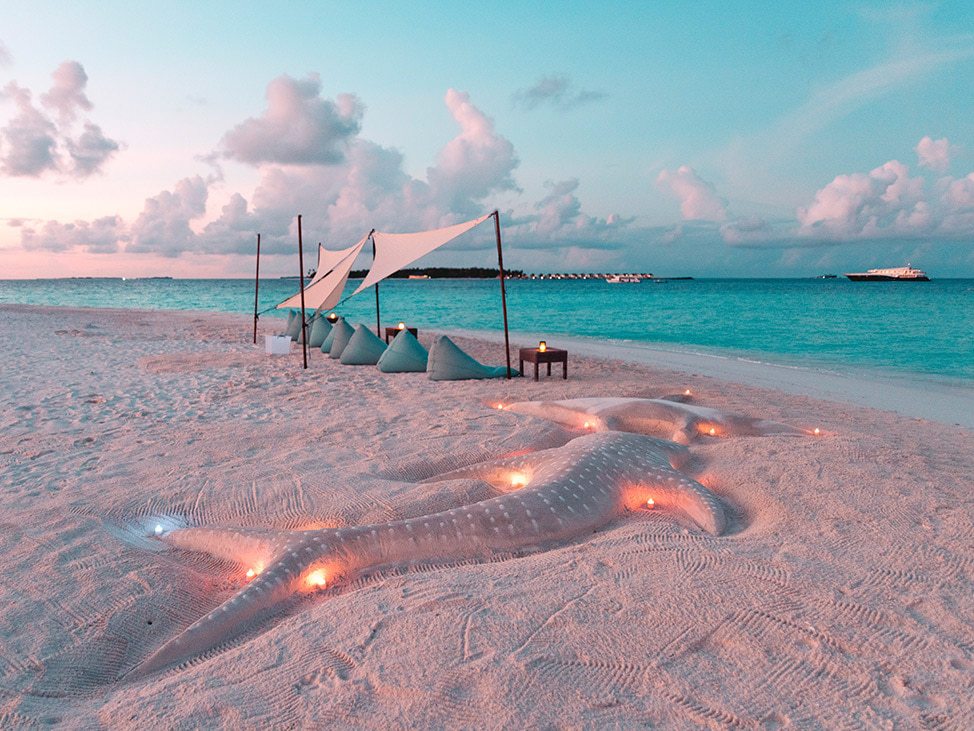 Sand sharks + beanbags on the beach