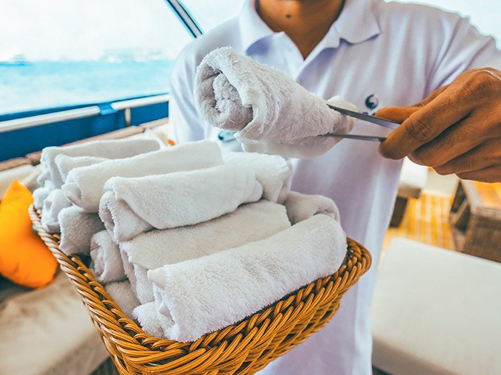 Towels to freshen up