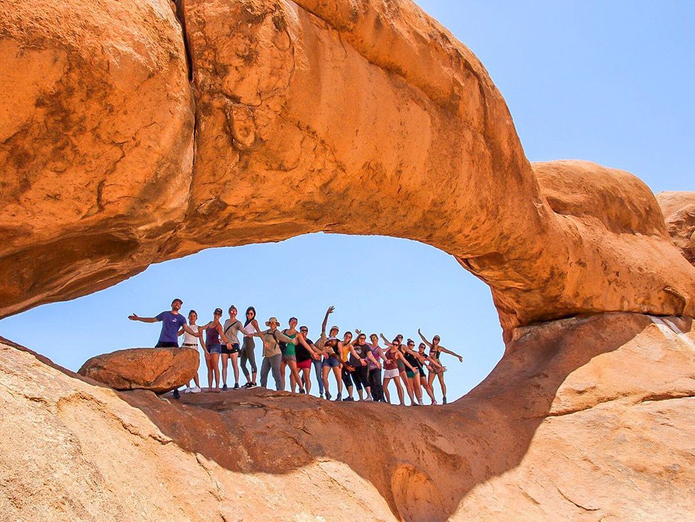 Wander women group at Spitzkoppe