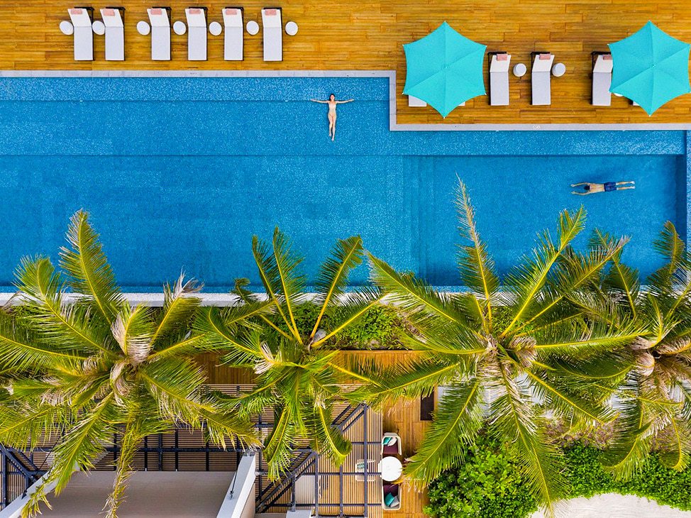 Pool in the Maldives
