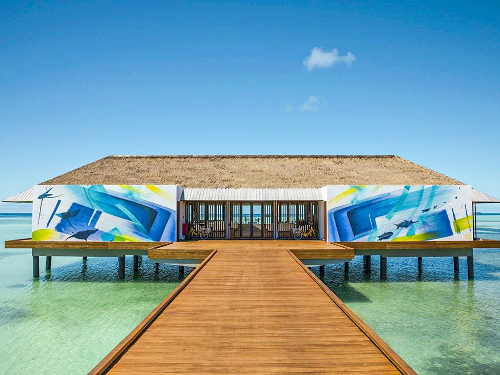 Infinity pool in the Maldives