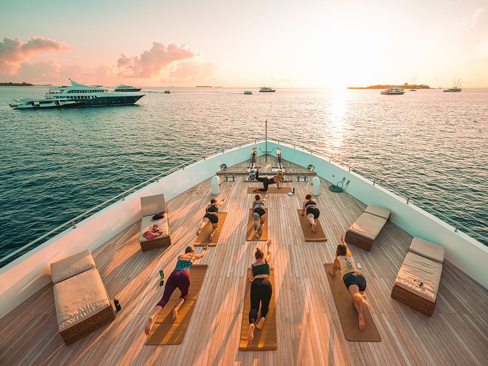 Red Sea Liveaboard Boat Deck Yoga