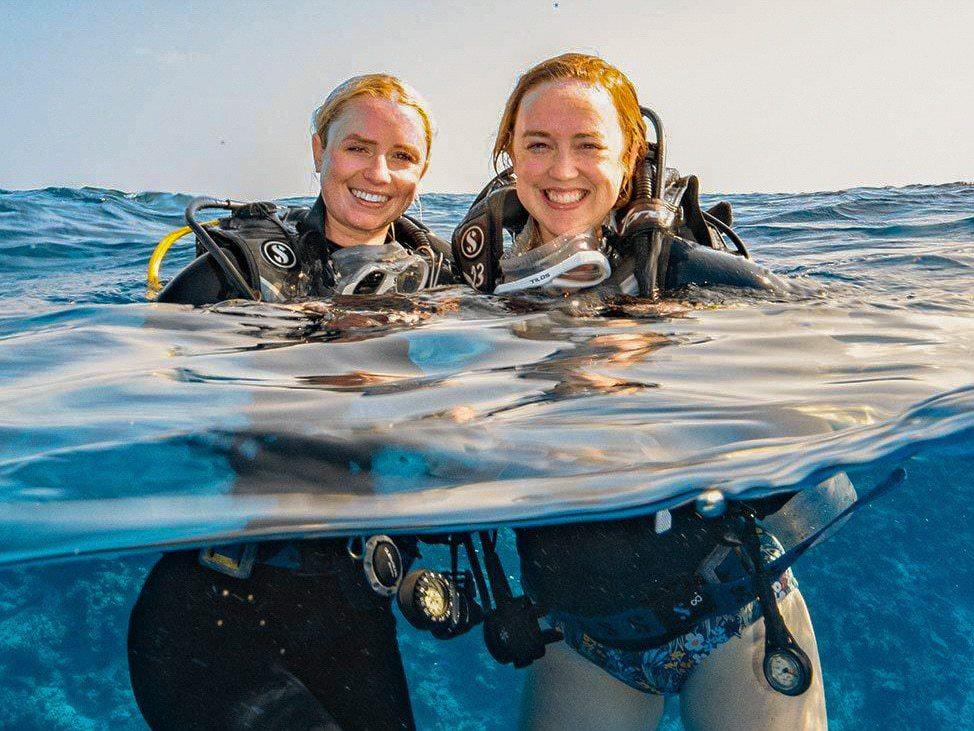All smiles post dive
