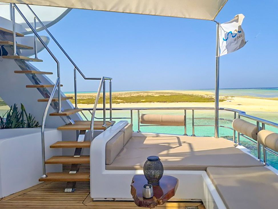 Lounge seat Egypt live aboard