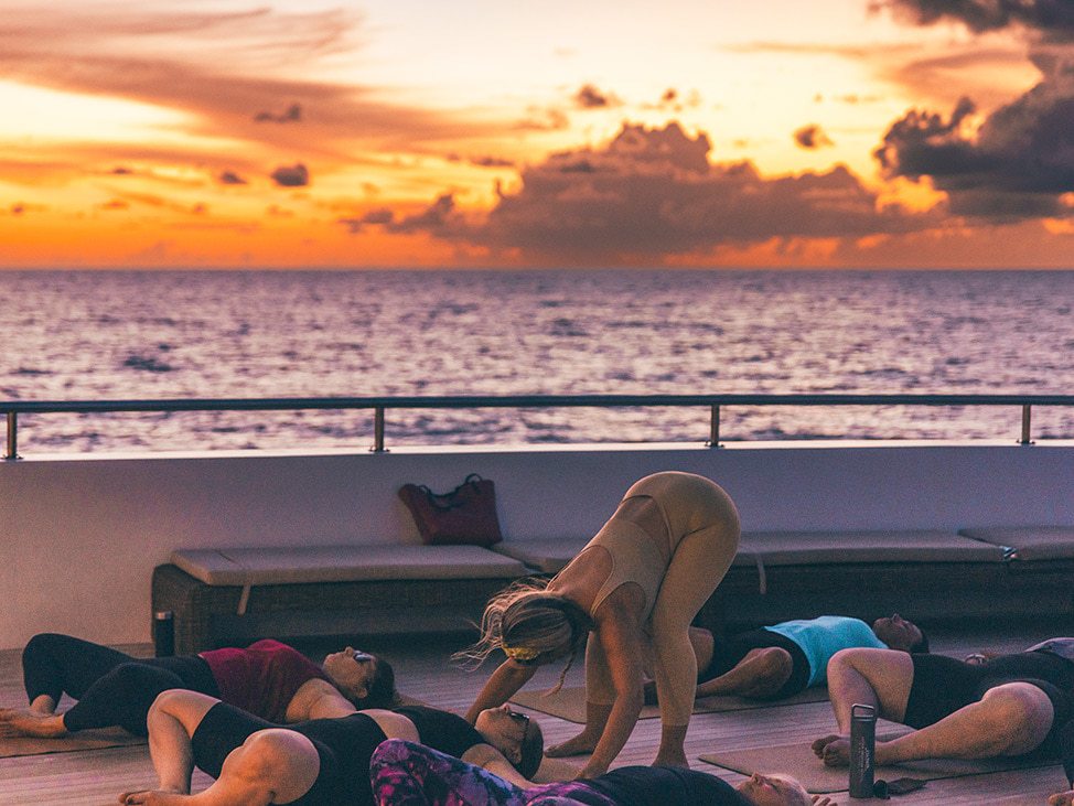 Sunset yoga