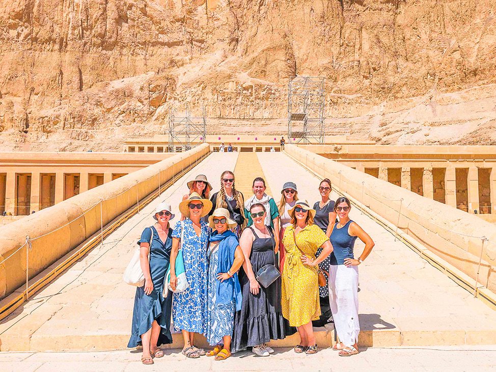 Women's Group with Temple