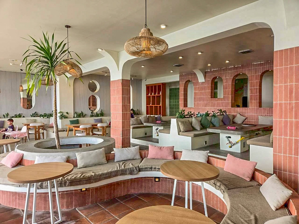 Colorful lobby